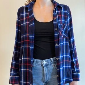 Navy flannel